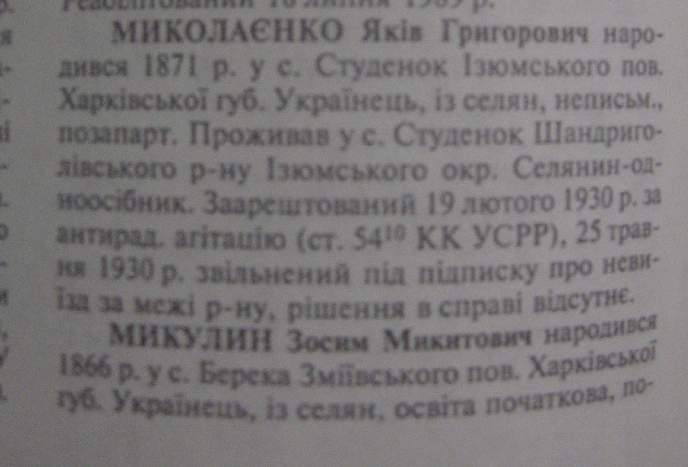 По населенному пункту, а не по фамилии. Жертвы политического терр…